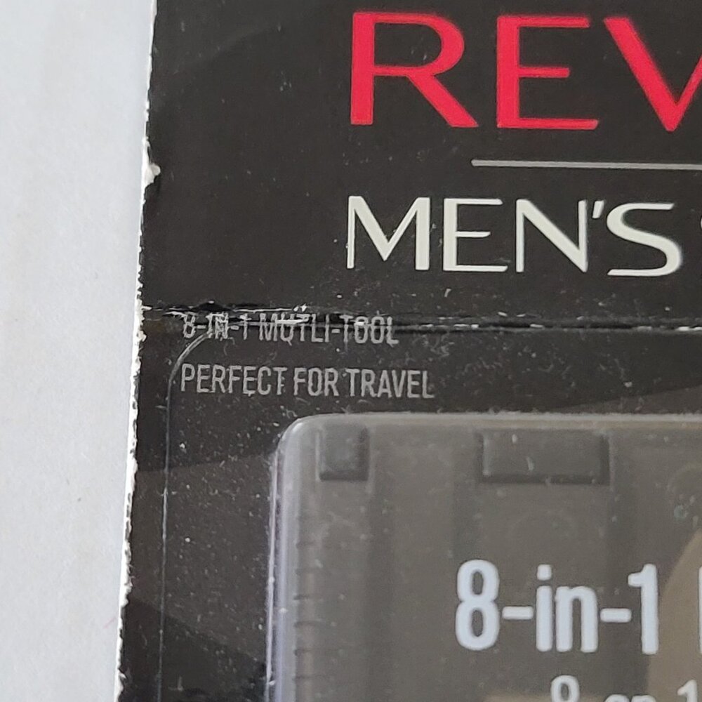 Revlon Mens Series 8 in 1 Multi Tool in Travel Case Scissor File Light Pen + NEW - Picture 7 of 8